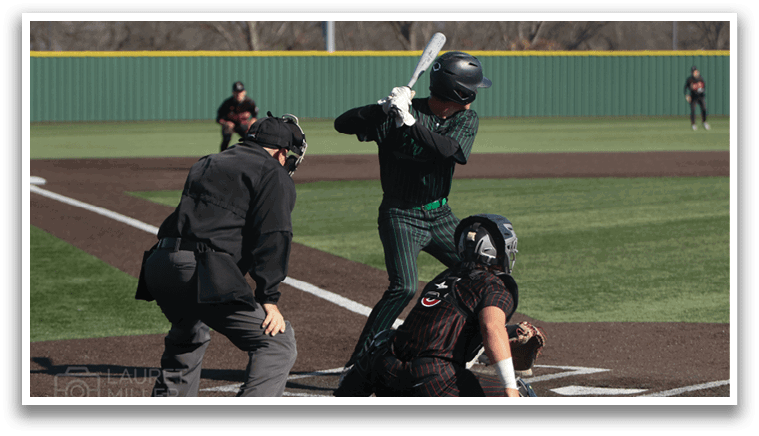 A baseball player is swinging a bat at a ball, while a catcher and an umpire watch closely. AI generated content