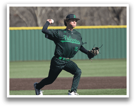 A baseball player in a green and black uniform is pitching a ball. AI generated content