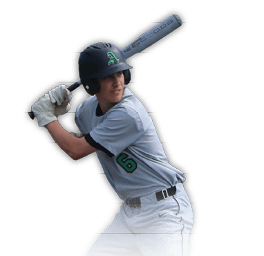 A baseball player is swinging a bat, with a baseball glove visible on his other hand. AI generated content