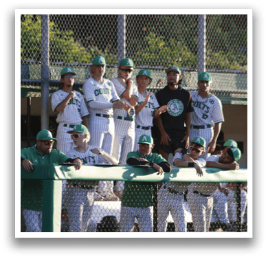 A group of people wearing green shirts and white pants. Description generated by AI