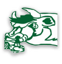 A green and white logo of a bull with a horn. AI generated content