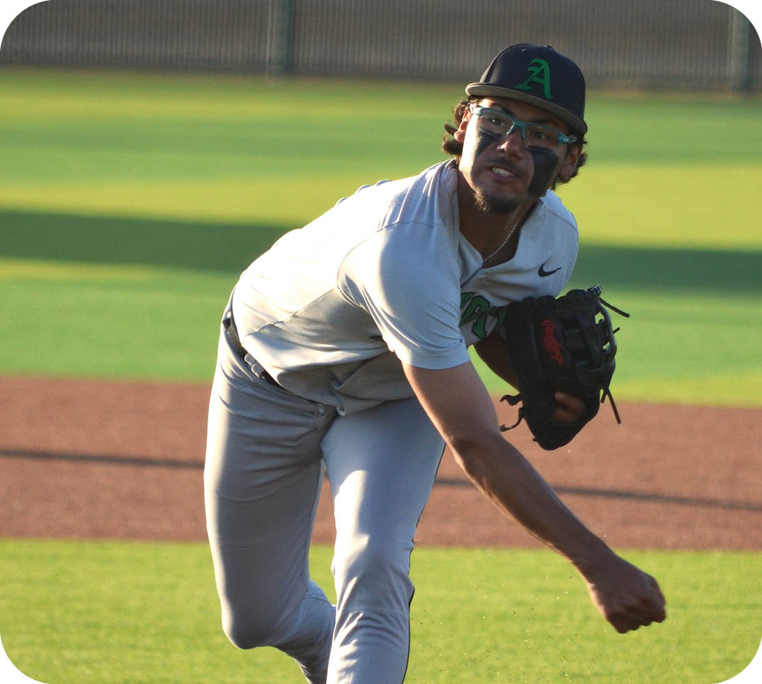 A baseball player in a grey uniform is pitching a ball on a field. AI generated content