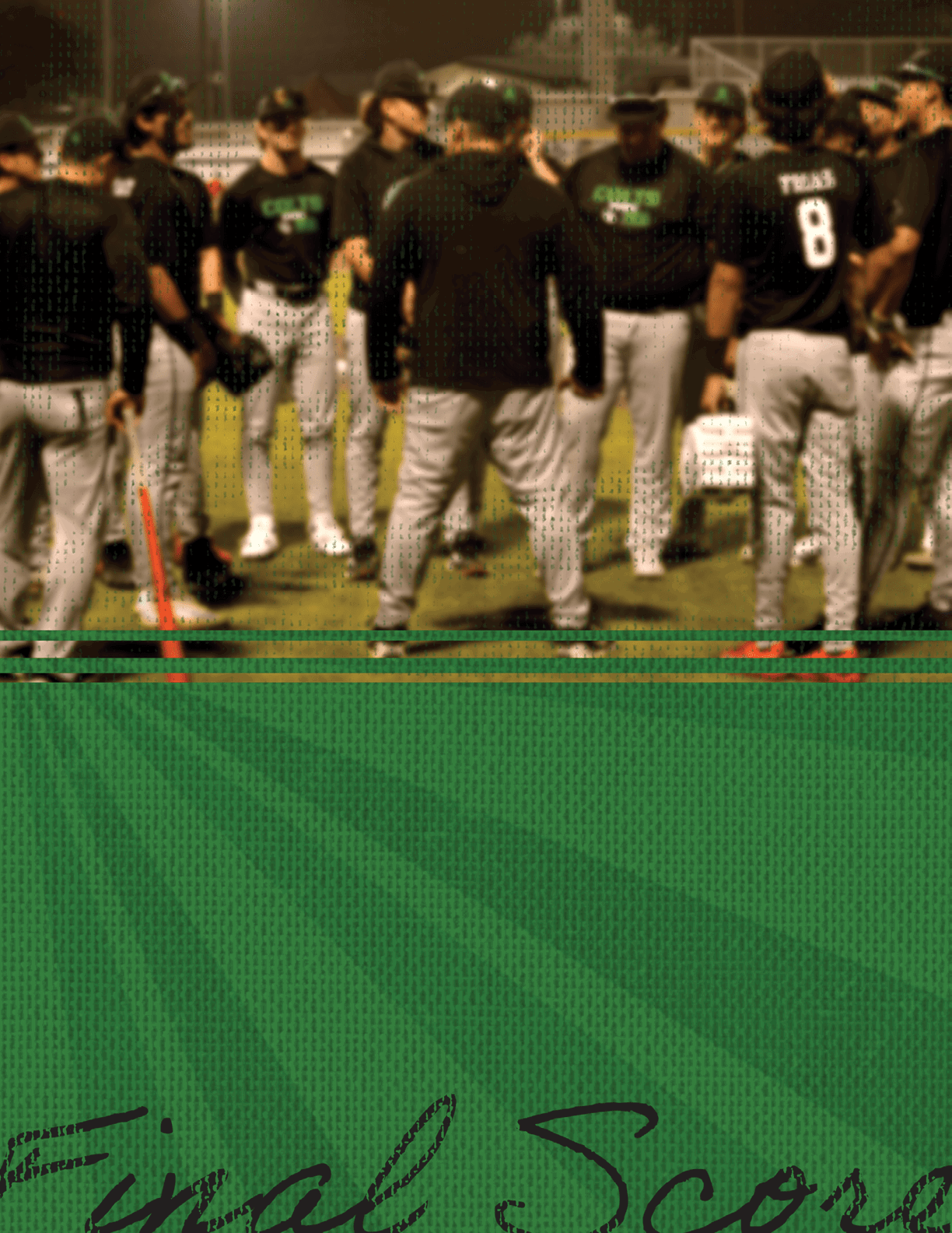 A group of baseball players standing on a field, some wearing black shirts. AI generated content