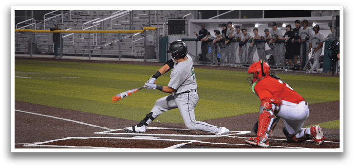 A baseball player is swinging a bat at a ball, while a catcher and umpire watch. AI generated content