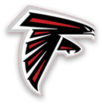 A red and black logo for the Atlanta Falcons football team. AI generated content