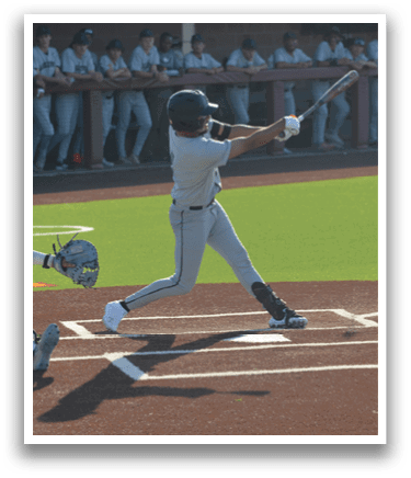 A baseball player is swinging a bat at a ball, while a catcher is positioned behind him. There are several other players on the field, some of whom are holding baseball bats. AI generated content