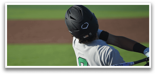 A baseball player is swinging a bat, attempting to hit a ball. AI generated content