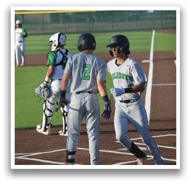 Two baseball players wearing grey uniforms are walking on the field. AI generated content