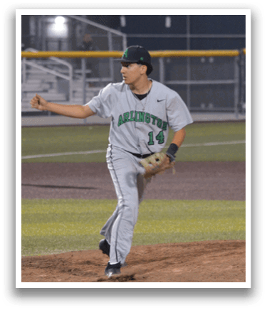 A baseball player in a grey uniform is pitching a ball on a field. AI generated content