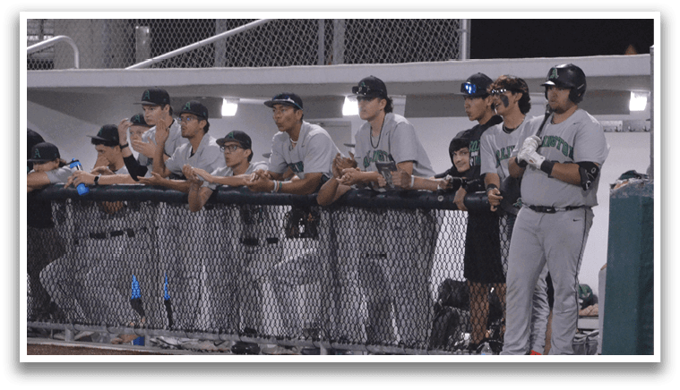 Baseball players are standing on the field, some of them wearing baseball gloves. AI generated content