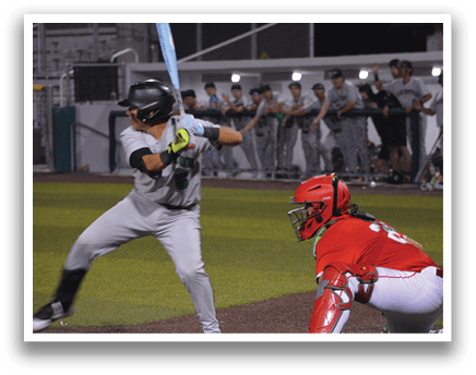 A baseball player is swinging a bat at a ball, while a catcher and an umpire watch. AI generated content