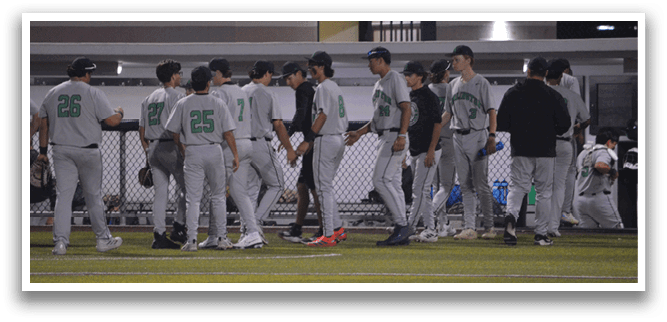 Baseball players in uniforms standing on a field. AI generated content