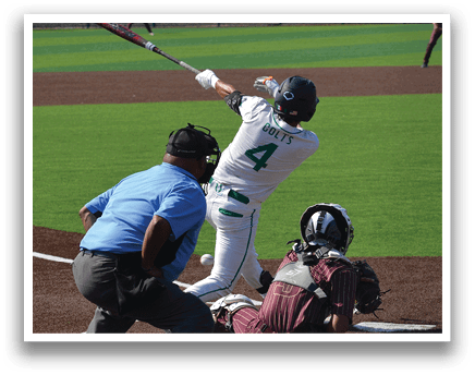 A baseball player is swinging a bat at a ball, while a catcher and an umpire watch. AI generated content