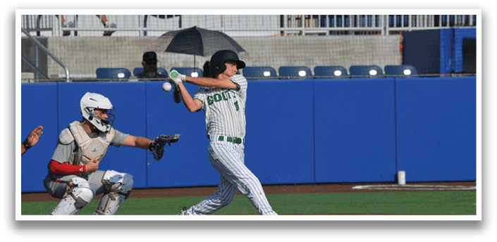 A baseball player in a white uniform is swinging a bat at a ball. AI generated content