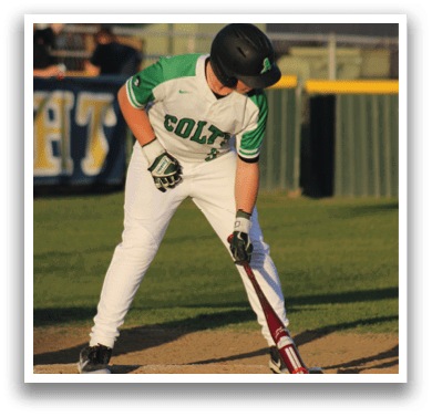 A baseball player is bending over to touch home plate with his bat. AI generated content
