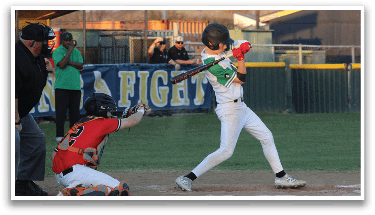 A baseball player in a green shirt and white pants is swinging a bat at a ball. AI generated content
