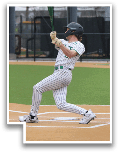 A baseball player is swinging a bat, attempting to hit a ball. A catcher is positioned behind him, ready to catch the ball. AI generated content
