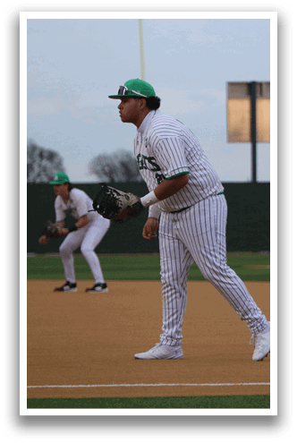 Two baseball players on a field, one holding a baseball glove and the other running. AI generated content