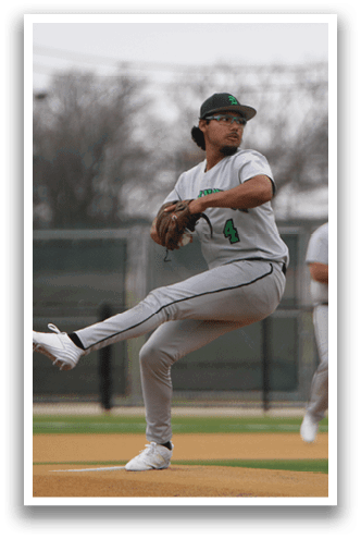 A baseball player in a white uniform is pitching a ball on a field. AI generated content