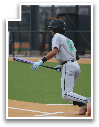 A baseball player is running towards home plate, holding a bat. AI generated content