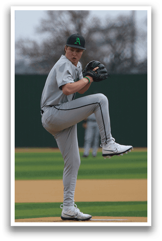A baseball player in a white uniform is pitching a ball on a field. AI generated content