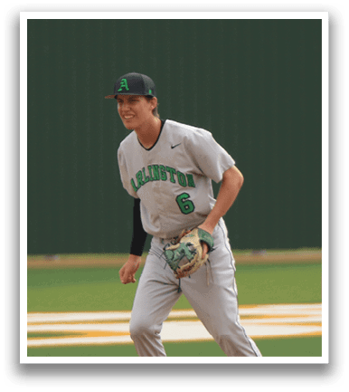 A baseball player in a grey uniform is standing on the field, holding a baseball glove. AI generated content