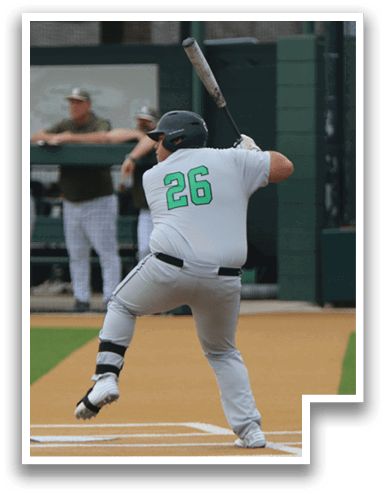 A baseball player is swinging a bat at a ball. AI generated content