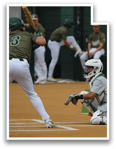 A baseball game is in progress with a batter, catcher, and umpire. The batter is holding a bat and preparing to swing. The catcher is wearing a baseball glove, ready to catch the ball. The umpire is standing behind the catcher, observing the play. AI generated content