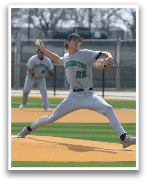 A baseball player in a grey uniform is pitching a ball on a field. AI generated content