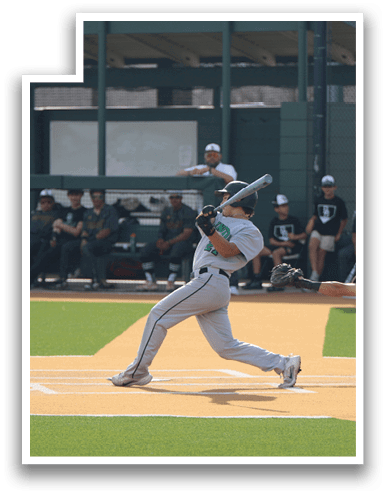 A baseball player is swinging a bat on a field, with several other players and a catcher nearby. AI generated content