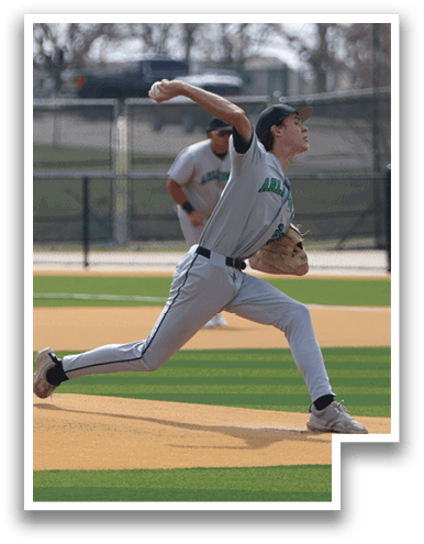 A baseball player in a grey uniform is pitching a ball on a field. AI generated content