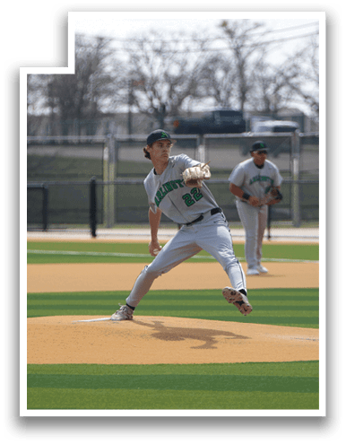 A baseball player in a white uniform is pitching a ball on a field. AI generated content