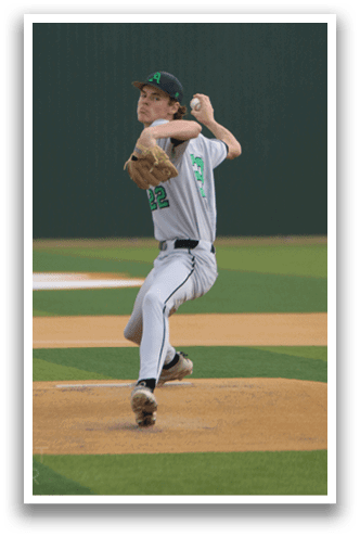 A baseball player in a grey shirt and white pants is pitching a ball on a field. AI generated content