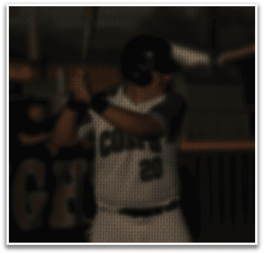 A baseball player is swinging a bat, preparing to hit the ball. AI generated content
