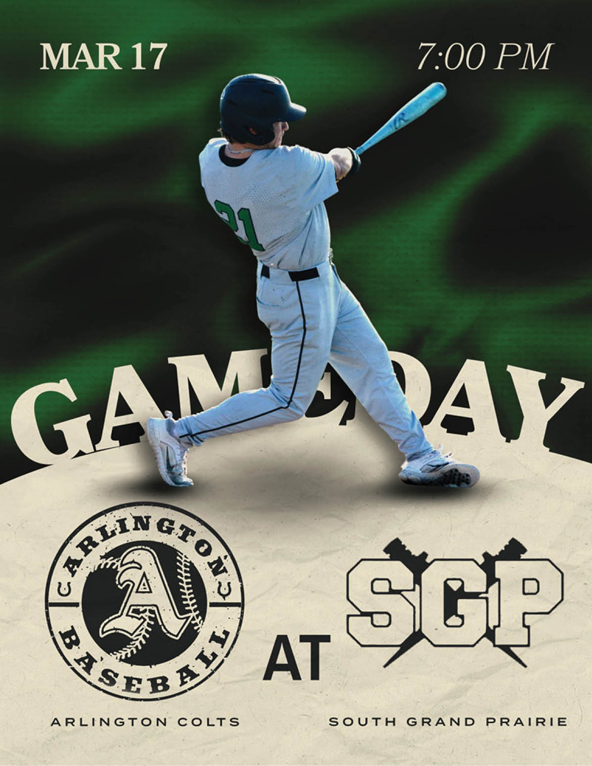 Baseball player in white uniform swinging bat. AI generated content