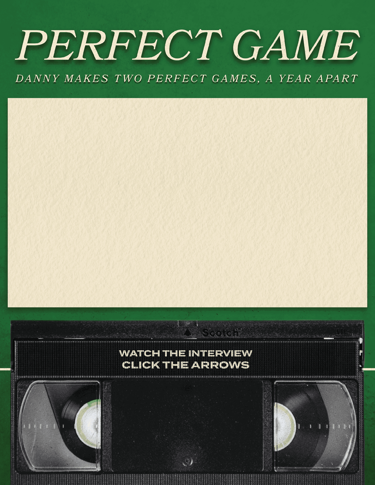 A VHS tape with a green label and a white background. AI generated content