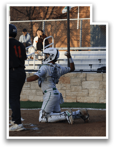 A baseball player is sliding into home plate, with the catcher and umpire behind him. AI generated content