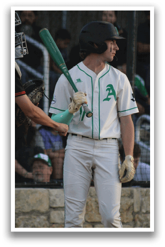 A baseball player wearing a white uniform and a black helmet holds a bat. AI generated content