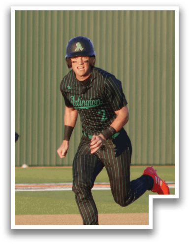 A baseball player is running towards a base while another player is standing in the outfield. AI generated content