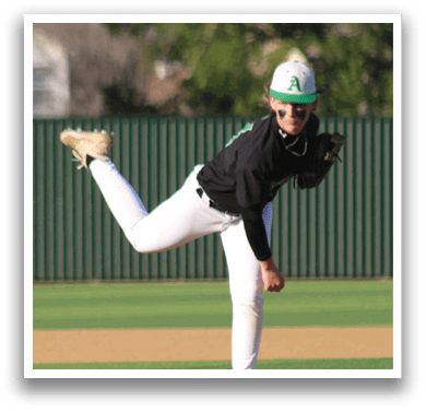 A baseball player in a black shirt and white pants is pitching a ball on a field. AI generated content