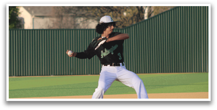 A baseball player in a black and white uniform is swinging a bat on a field. AI generated content