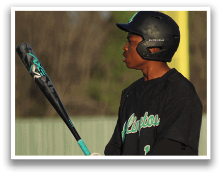 A baseball player is holding a bat, getting ready to swing. AI generated content