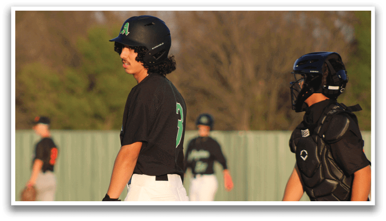 A baseball player wearing a black helmet and jersey walks on the field. AI generated content