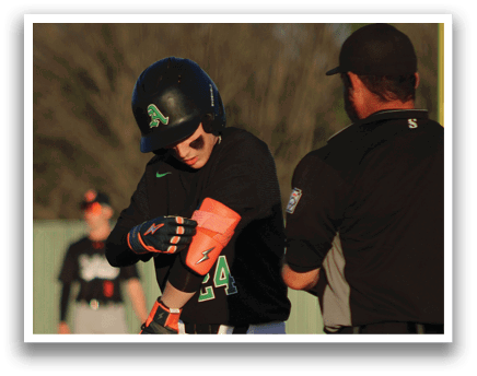 A baseball player is holding his bat and getting ready to swing. AI generated content