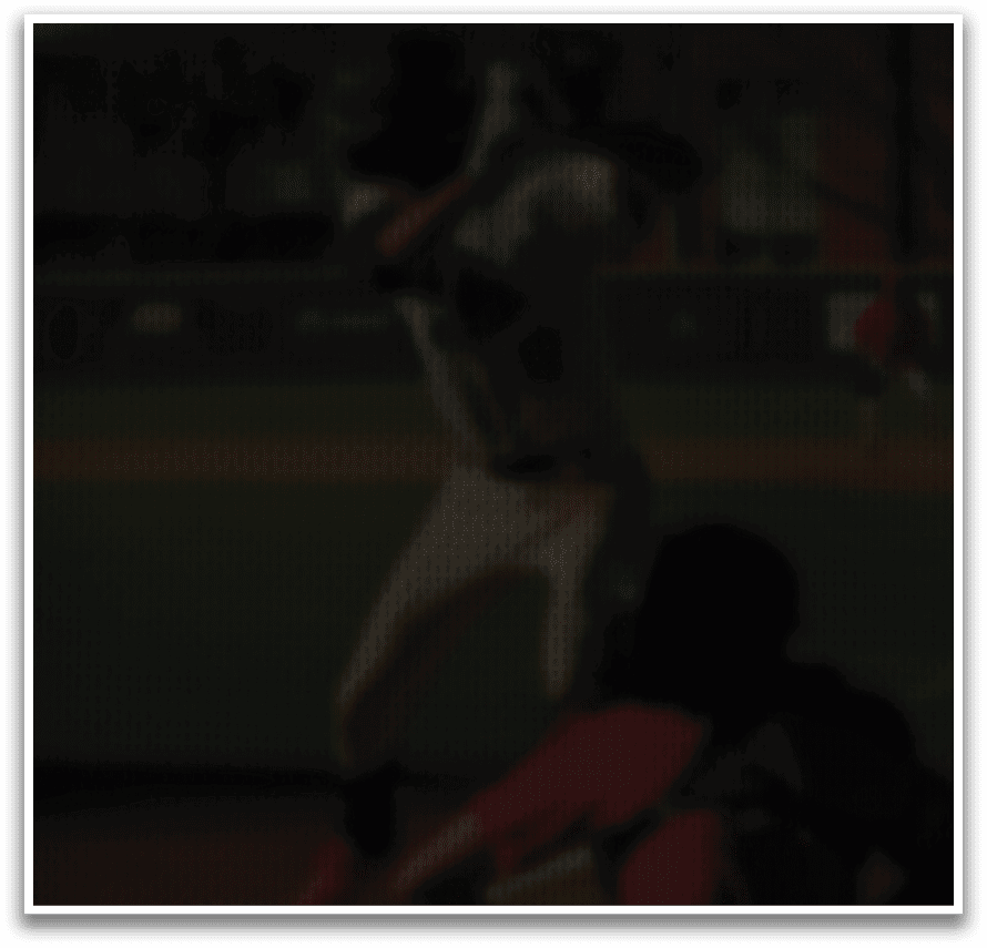 A baseball player is swinging a bat, while another player is catching the ball. AI generated content