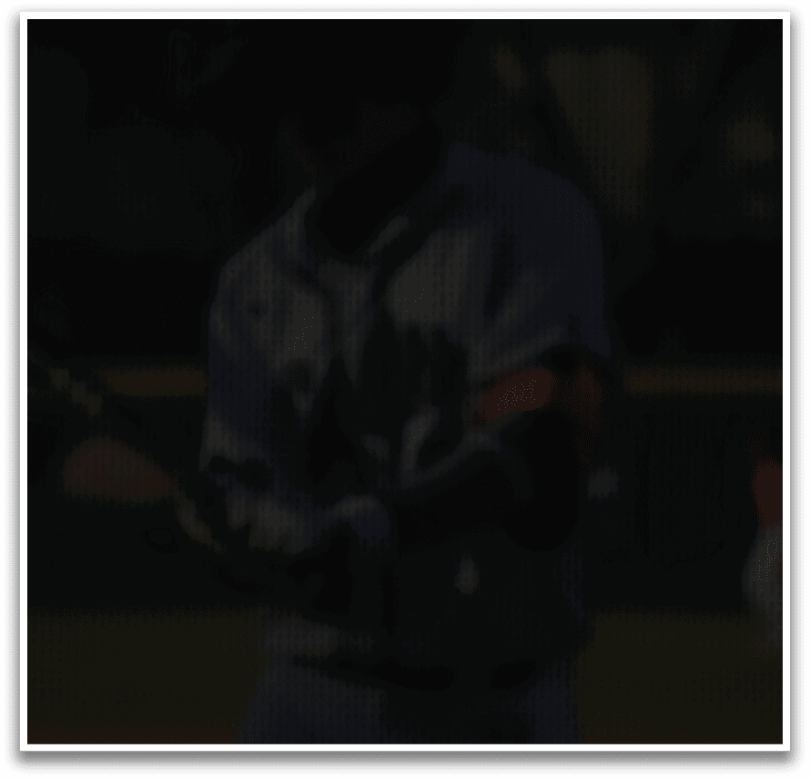 A baseball player holding a bat on a field. AI generated content