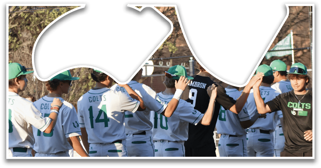 A group of baseball players wearing green hats and white uniforms are lined up on a field. AI generated content