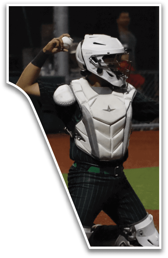 A baseball player is kneeling on the field, holding a bat and preparing to swing. AI generated content