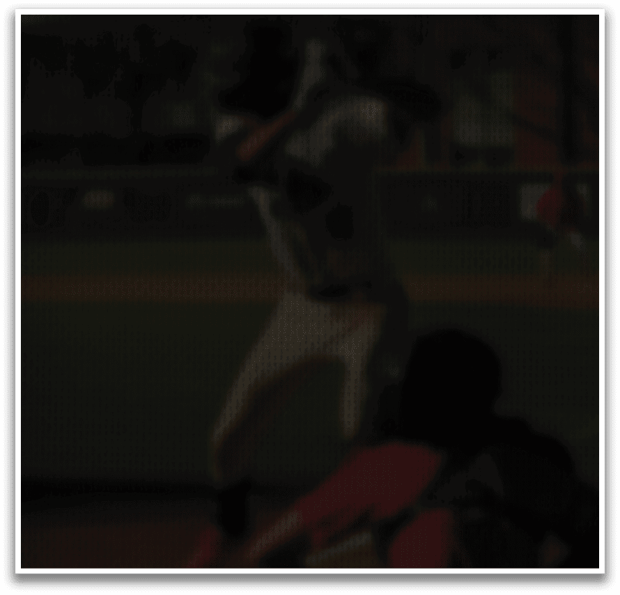 A baseball player is swinging a bat, while another player is catching the ball. AI generated content