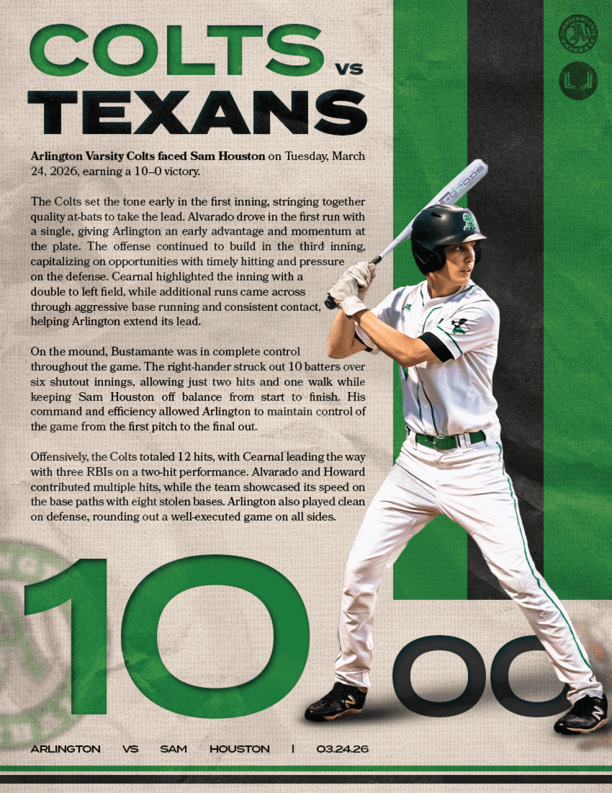 A baseball player in a white uniform is holding a bat, ready to swing. AI generated content